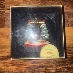 1979 Hallmark Ornament OUTDOOR FUN child on swing With Original Box Vintage